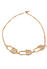 BJI0003 - Rose Gold Pin  Adjustable Bracelet