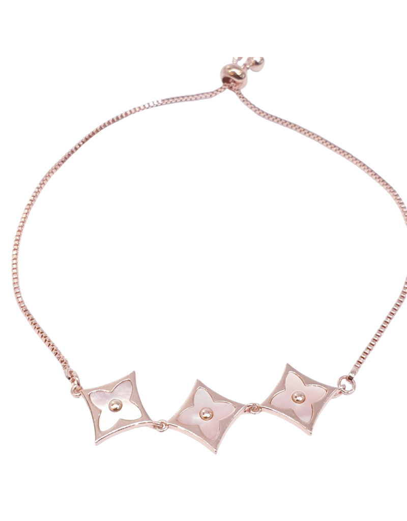 BJI0042 - Rose Gold   Adjustable Bracelet