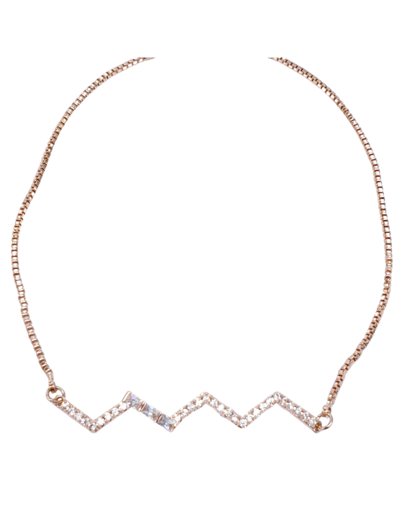 BJI0050 - Rose Gold   Adjustable Bracelet