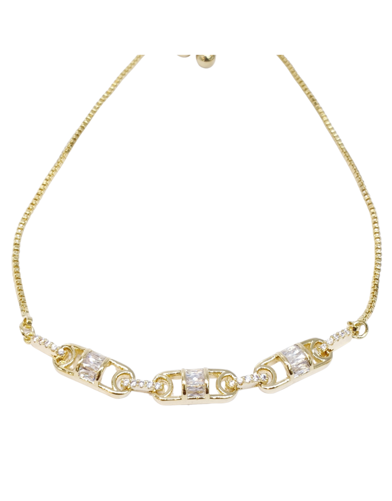 BJI0054 - Gold   Adjustable Bracelet
