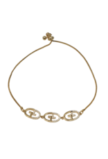 BJI0074 - Gold G  Adjustable Bracelet