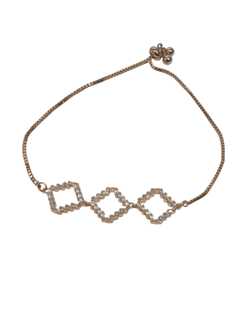 BJI0085 - Rose Gold   Adjustable Bracelet