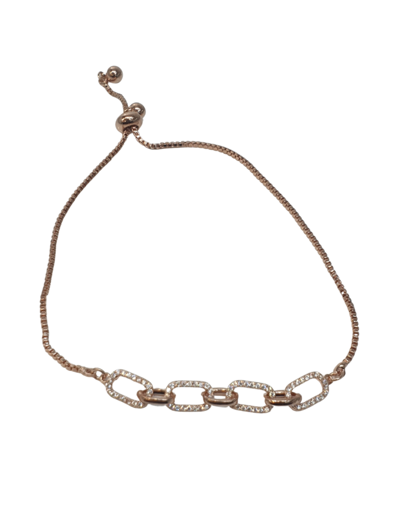 BJI0093 - Rose Gold   Adjustable Bracelet