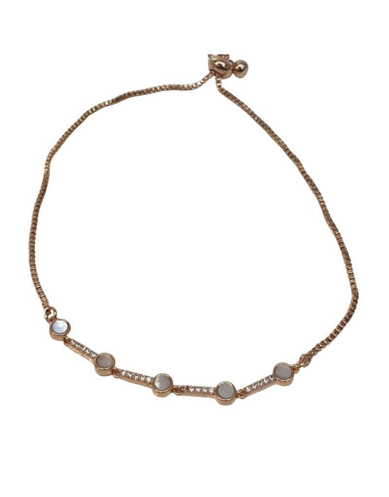 BJI0112 - Rose Gold   Adjustable Bracelet