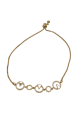 BJI0125 - Gold   Adjustable Bracelet