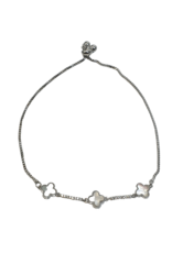 BJI0131 - Silver   Adjustable Bracelet