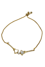 BJI0136 - Gold   Adjustable Bracelet