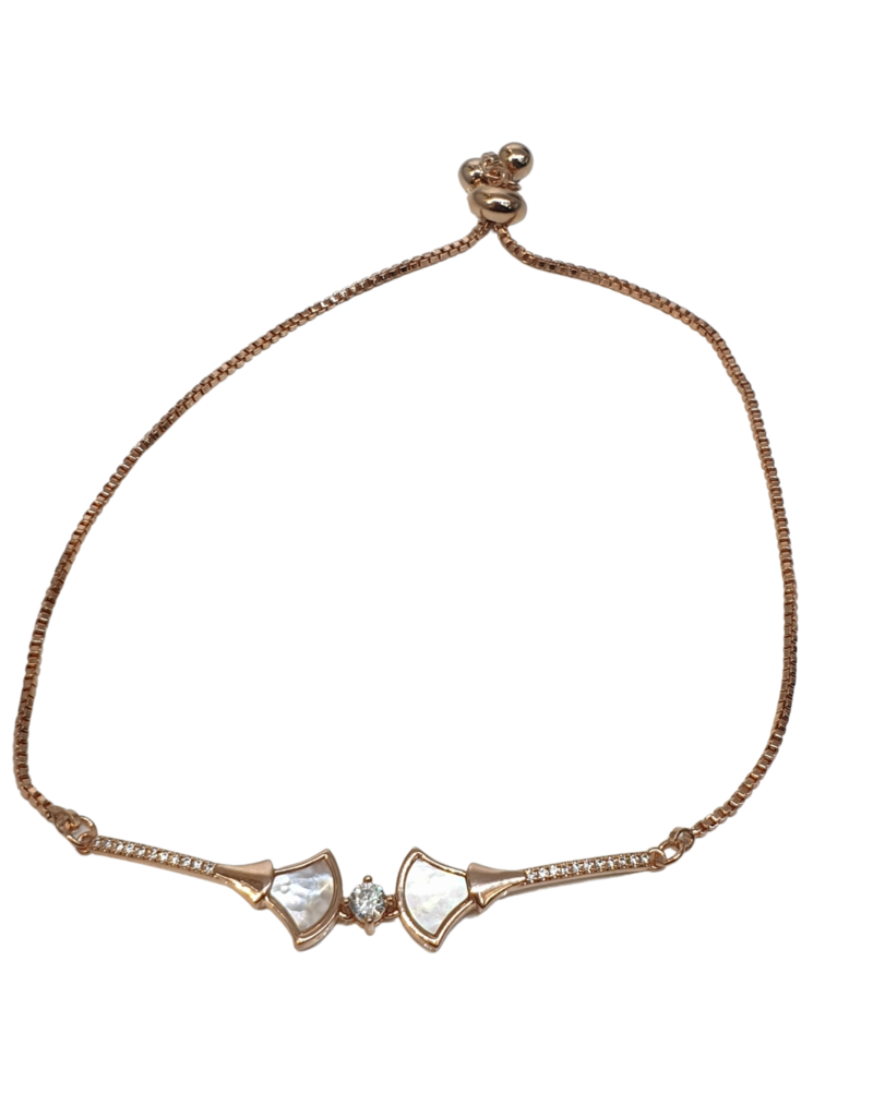 BJI0137 - Rose Gold   Adjustable Bracelet