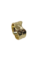 RNI0031- Gold, Embossed Ring