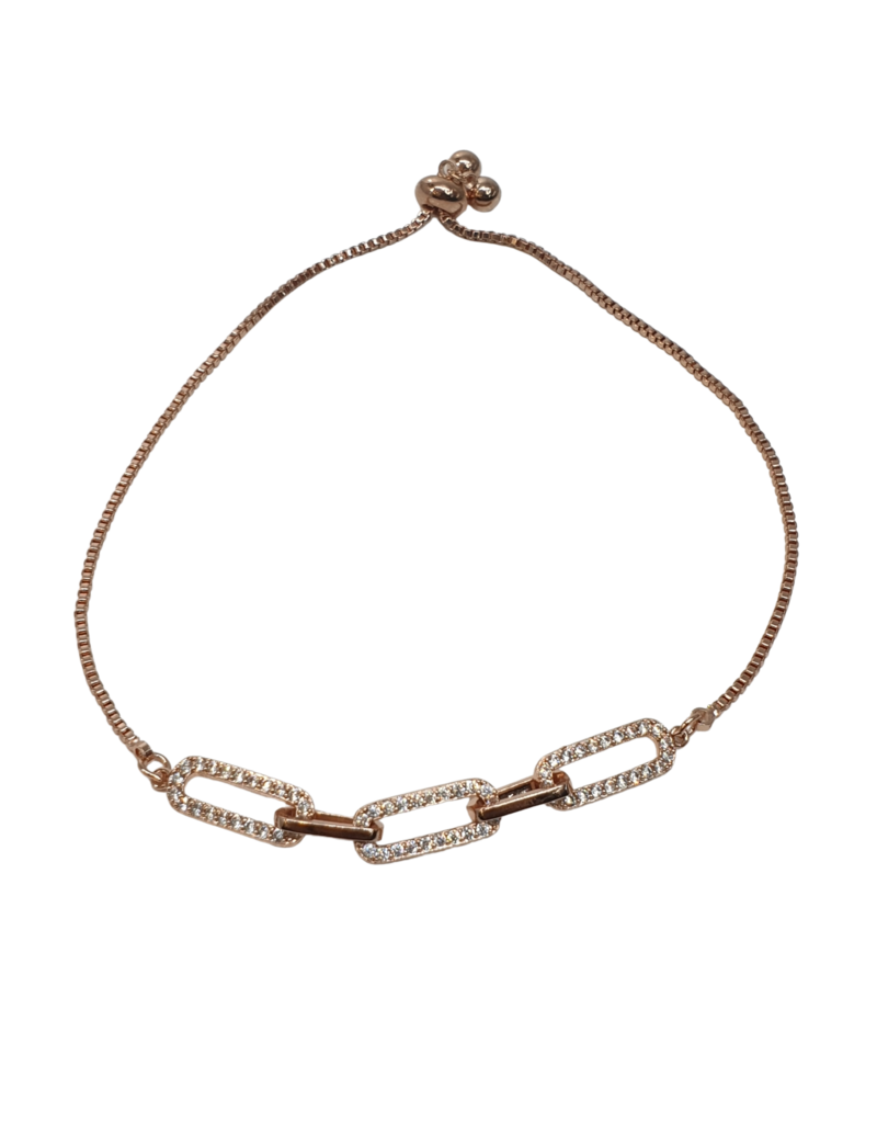 BJI0018 - Rose Gold   Adjustable Bracelet