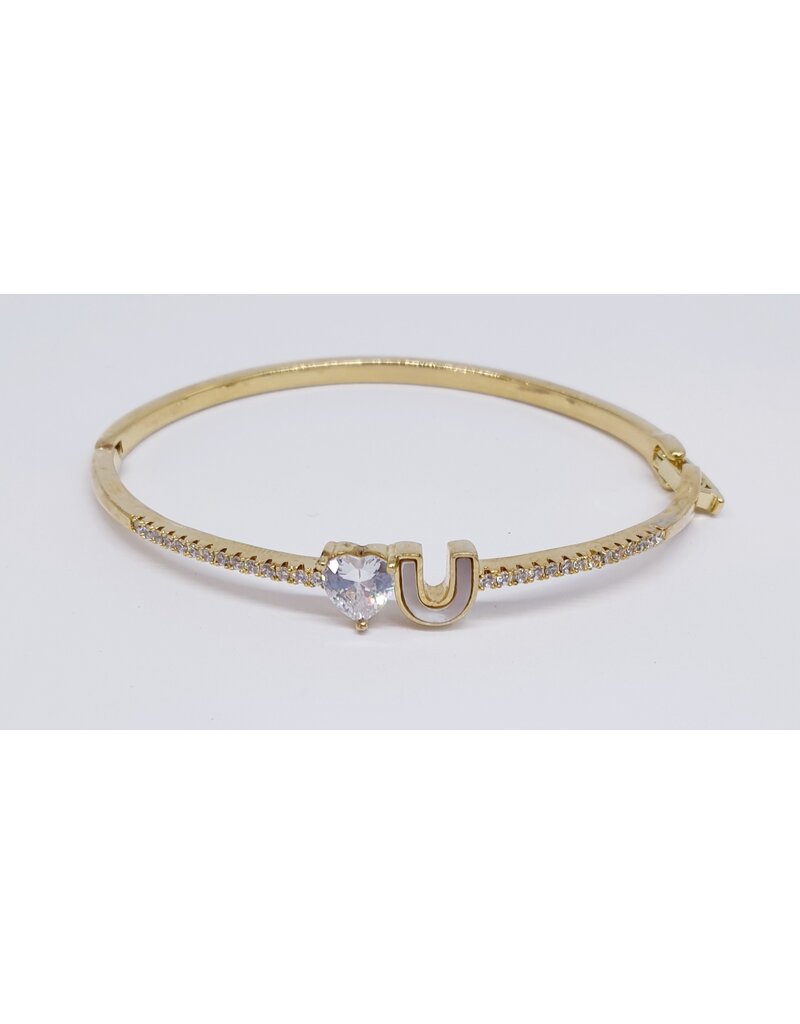 BGJ0019 - Gold, Love You Bangle