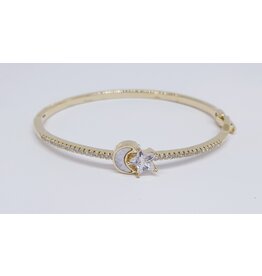 BGJ0022 - Gold, Moon, Star Bangle