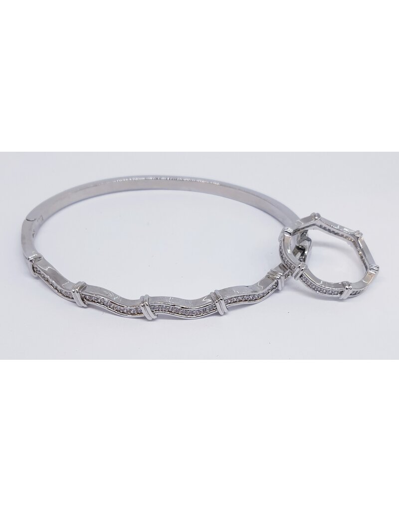 BIA0003 - Silver Bangle Ring Set