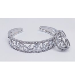 BIA0016 - Silver Bangle Ring Set