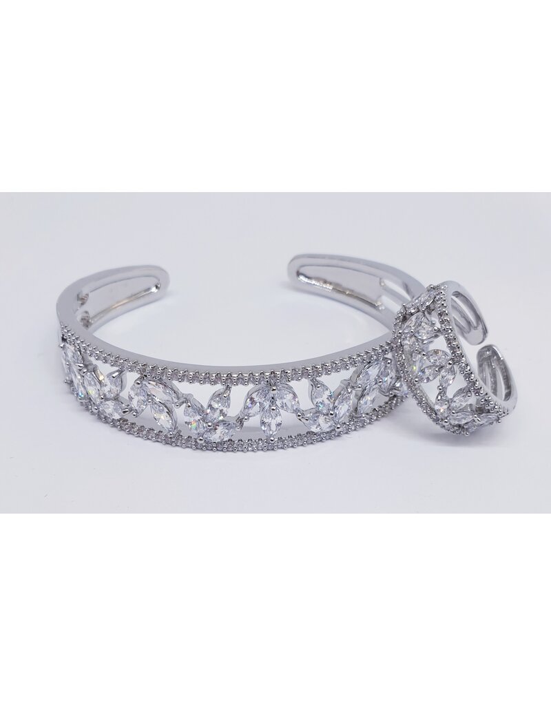 BIA0016 - Silver Bangle Ring Set