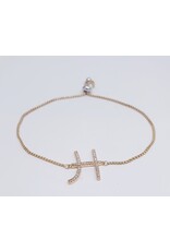 BJJ0018 - H, Gold Adjustable Bracelet