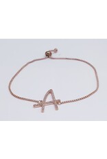 BJJ0021 - A, Rose Gold Adjustable Bracelet