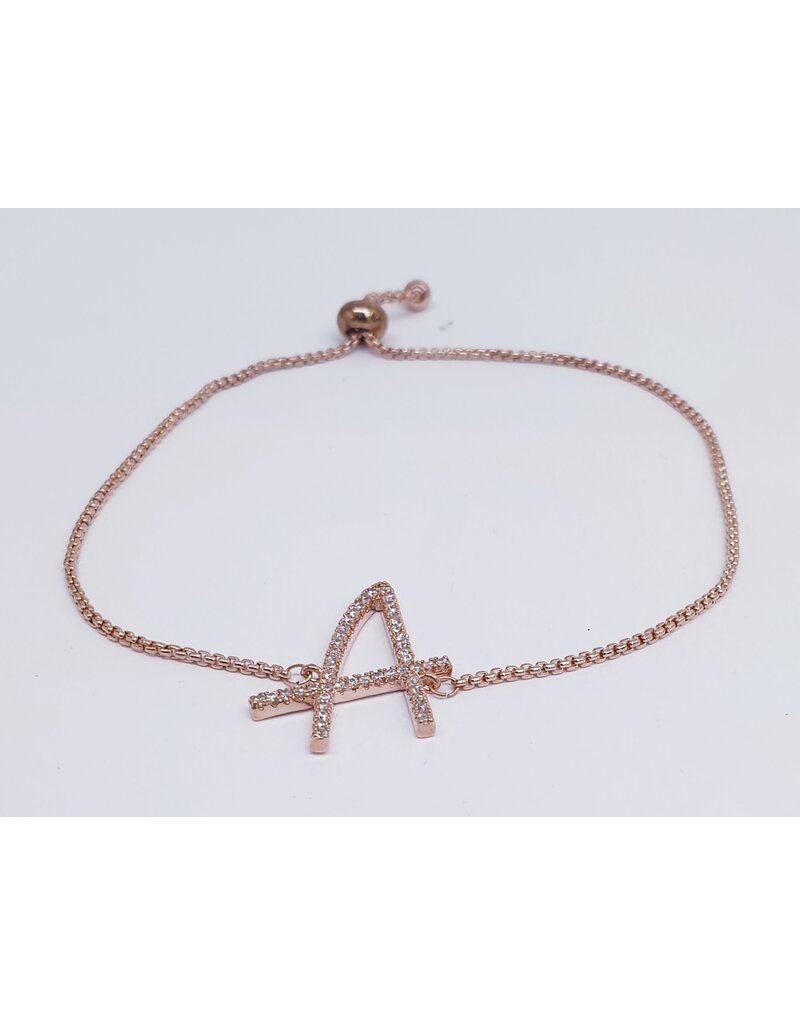 BJJ0021 - A, Rose Gold Adjustable Bracelet