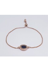 BJJ0026 - Bvl, Rose Gold Adjustable Bracelet