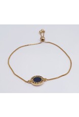 BJJ0025 - Bvl, Gold Adjustable Bracelet