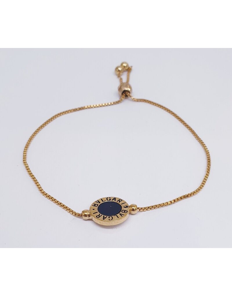 BJJ0025 - Bvl, Gold Adjustable Bracelet