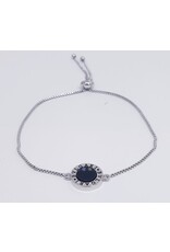 BJJ0027 - Bvl, Silver Adjustable Bracelet