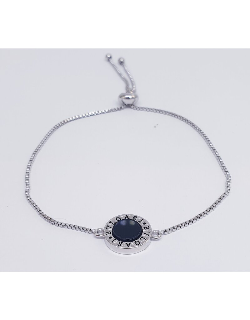 BJJ0027 - Bvl, Silver Adjustable Bracelet