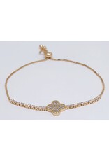 BJJ0028 - Clove, Gold Adjustable Bracelet