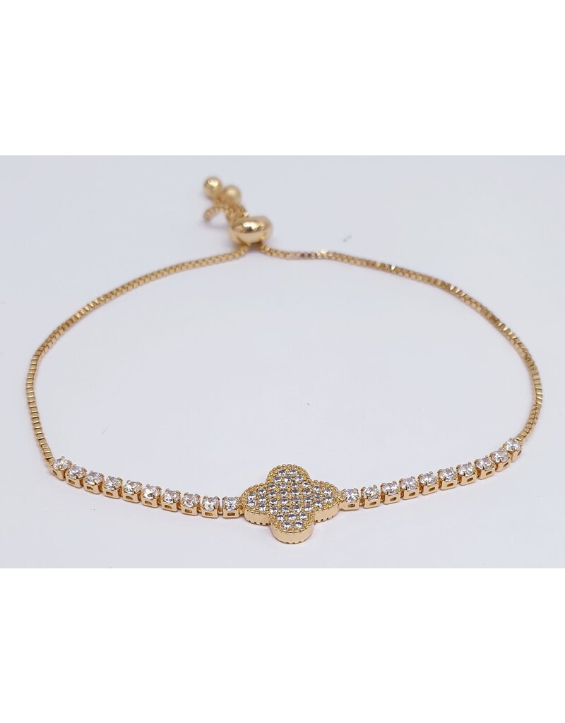 BJJ0028 - Clove, Gold Adjustable Bracelet