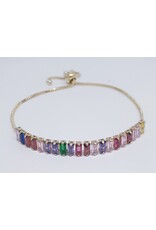 BJJ0038 - Baguette, Multi Adjustable Bracelet