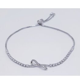 BJJ0060 - Silver Adjustable Bracelet