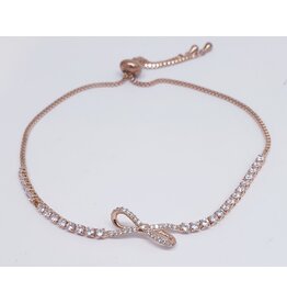 BJJ0059 - Rose Gold Adjustable Bracelet
