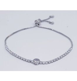 BJJ0063 - Silver Adjustable Bracelet