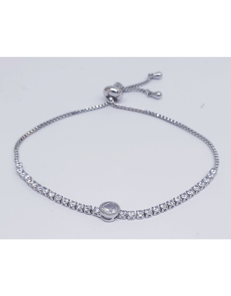 BJJ0063 - Silver Adjustable Bracelet