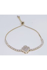 BJJ0087 - Clove, Gold Adjustable Bracelet