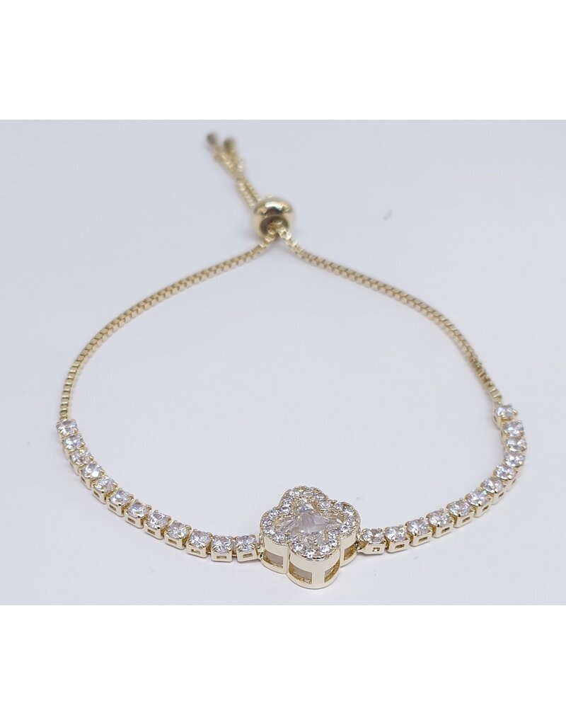 BJJ0087 - Clove, Gold Adjustable Bracelet