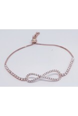 BJJ0094 - Infinity, Rose Gold Adjustable Bracelet