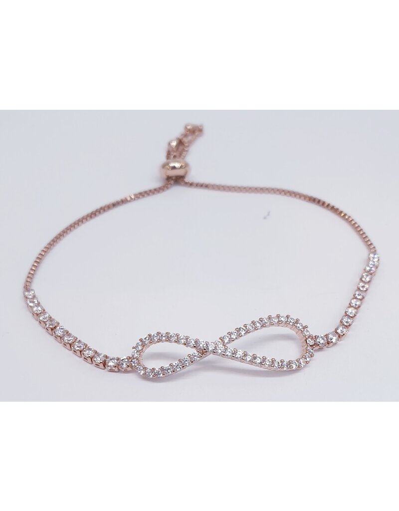 BJJ0094 - Infinity, Rose Gold Adjustable Bracelet