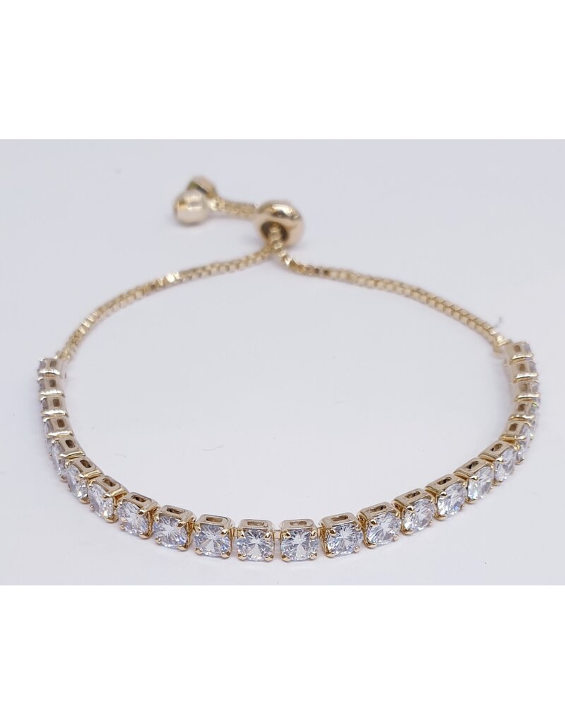 BJJ0098 - Gold,  Adjustable Bracelet