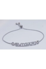 BJJ0105 - Silver, Bvl Adjustable Bracelet