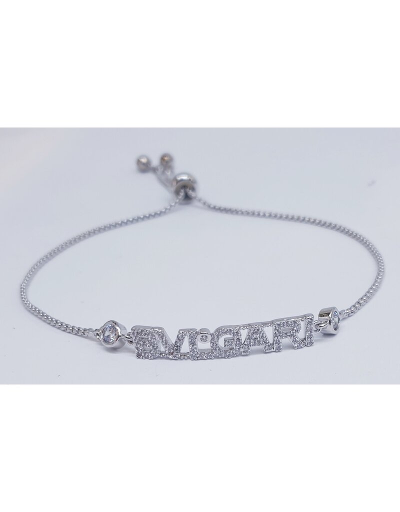 BJJ0105 - Silver, Bvl Adjustable Bracelet