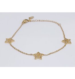 BSG0003 - Gold, Stars Bracelet