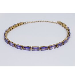 BSG0004 - Gold, Purple Bracelet