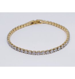 BSG0011 - Gold, Tennis Bracelet