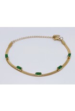 BSG0020 - Gold, Green Bracelet