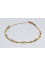 BSG0024 - Gold, Baguette Bracelet