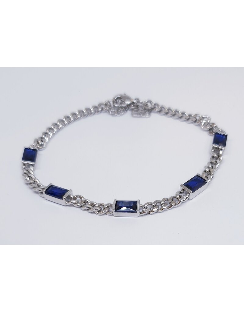 BSG0038 - Silver Blue Bracelet