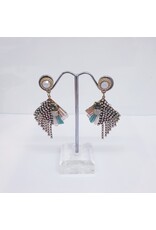 ERJ0005 - Gold, Pink, Tassle Korean Korean Earring