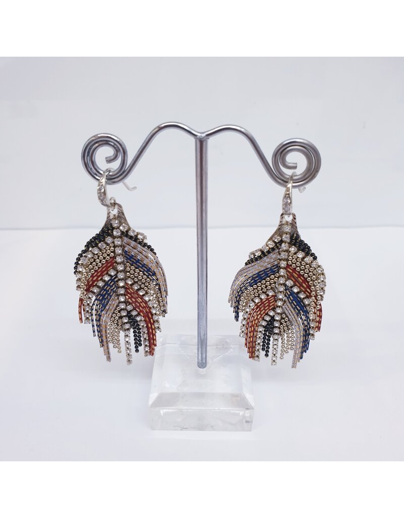 ERJ0020 - Silver, Multicolour Korean Earring