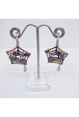 ERJ0022 - Silver, Star, Pink Korean Earring